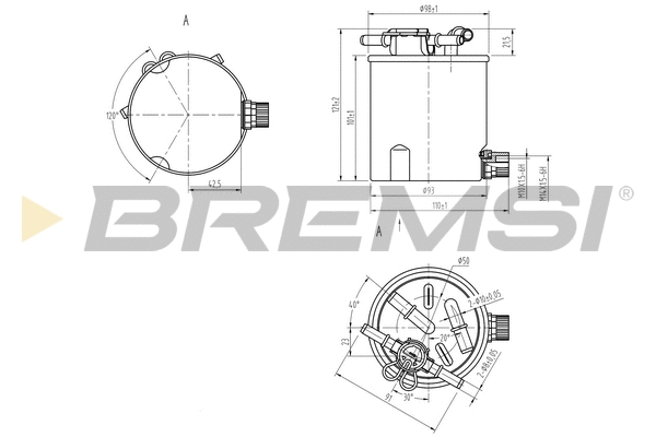 Filtre à carburant BREMSI FE0783