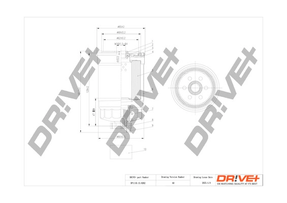 Filtre à carburant Dr!ve+ DP1110.13.0262