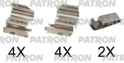 Kit d'accessoires, plaquette de frein à disque PATRON PSRK1188