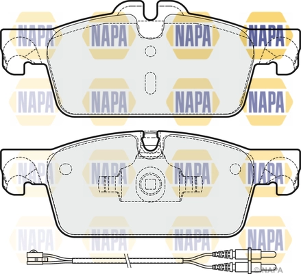 Kit de plaquettes de frein, frein à disque NAPA NBP1069