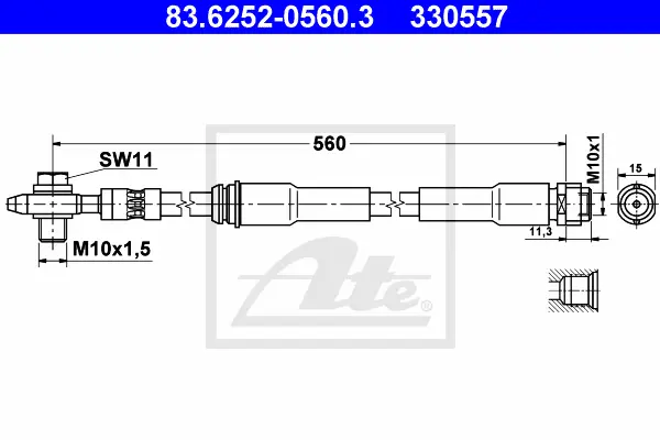 Flexible de frein ATE-APAC 83.6252-0560.3