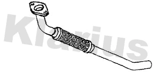 Tuyau d'échappement KLARIUS 130498