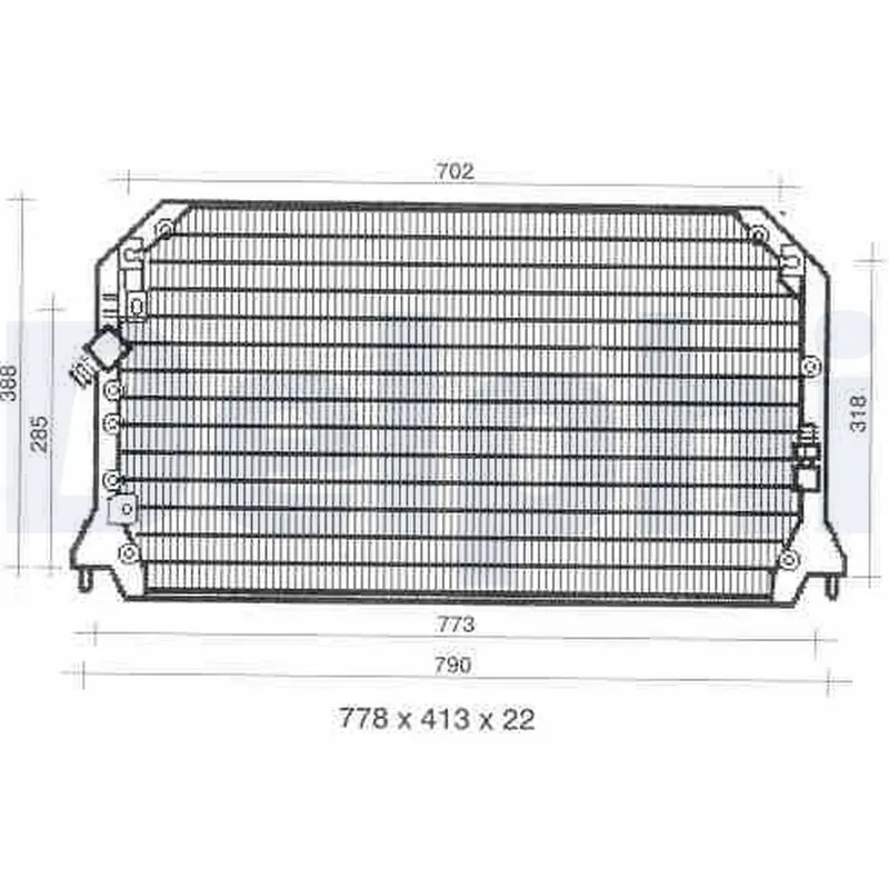 Condenseur, climatisation DELPHI TSP0225309