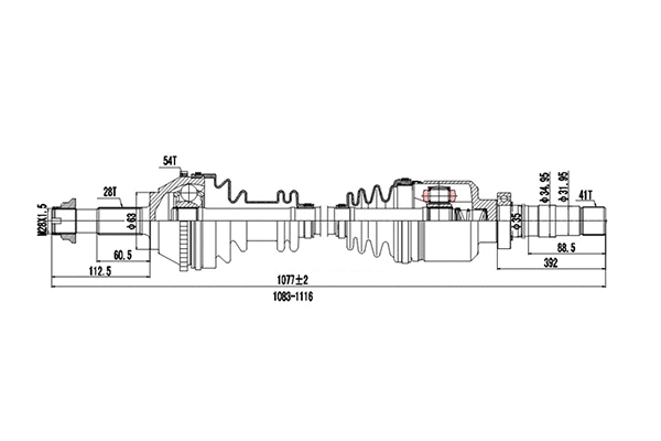 Arbre de transmission DYNAMATRIX DDS210036