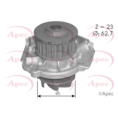 Pompe à eau, refroidissement du moteur APEC AWP1500