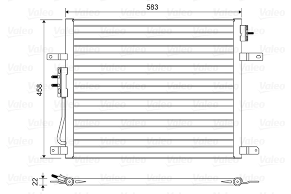 Condenseur, climatisation VALEO 814443