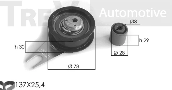 Kit de courroie crantée TREVI AUTOMOTIVE KD1088
