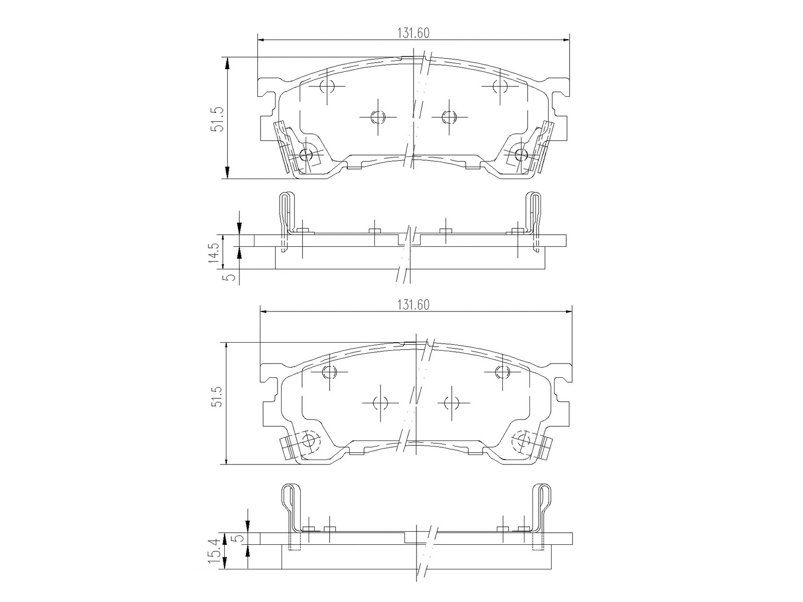 Kit de plaquettes de frein, frein à disque A.Z. Meisterteile AZMT-44-022-1424