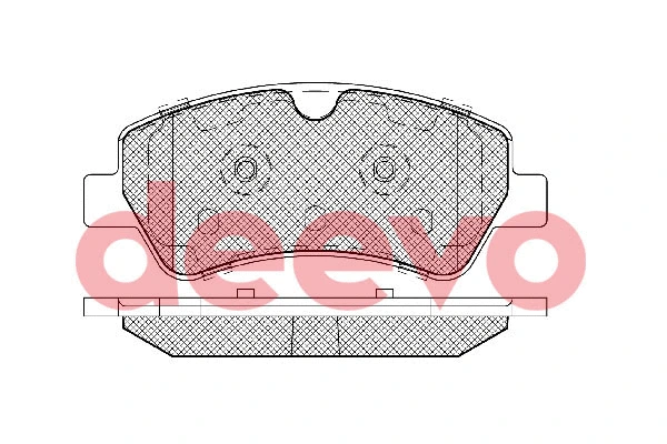 Kit de plaquettes de frein, frein à disque DEEVO BP85440