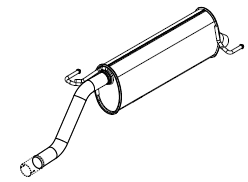 Silencieux arrière Vellerand 14425
