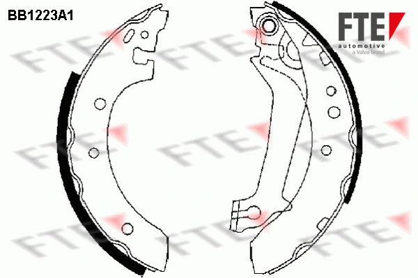 Jeu de mâchoires de frein FTE 9100047