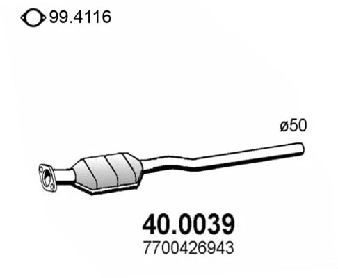 Catalyseur ASSO 40.0039