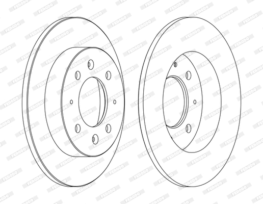 Disque de frein FERODO DDF1541C-1-D