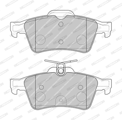 Kit de plaquettes de frein, frein à disque FERODO FDB4399-D
