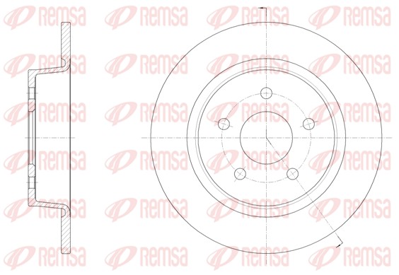 Disque de frein REMSA 61459.00