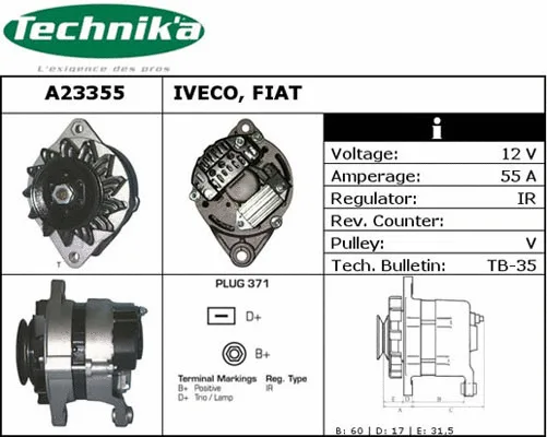 Alternateur Technika A23355