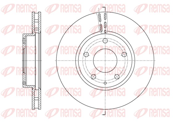 Disque de frein REMSA 61573.10