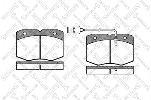 Kit de plaquettes de frein, frein à disque STELLOX 446 002-SX