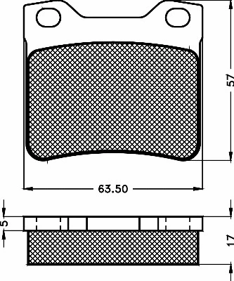 Kit de plaquettes de frein, frein à disque BSF 10494
