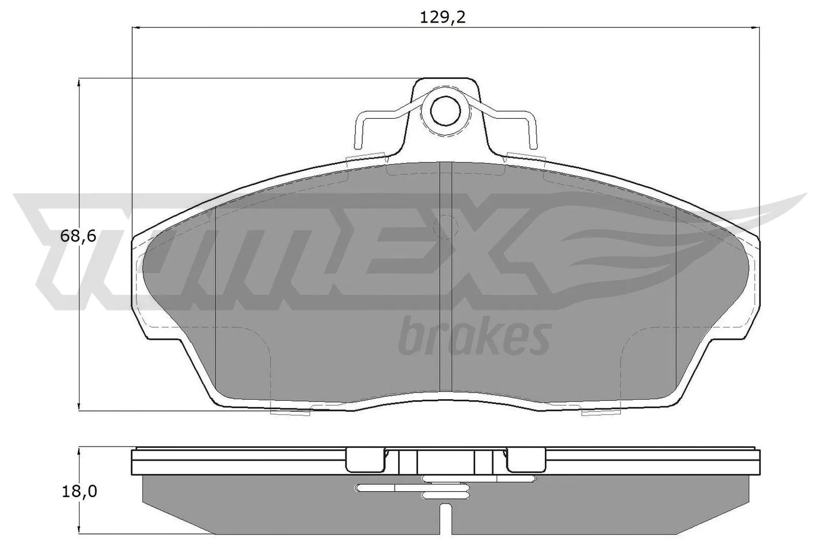 Kit de plaquettes de frein, frein à disque TOMEX Brakes TX 15-40