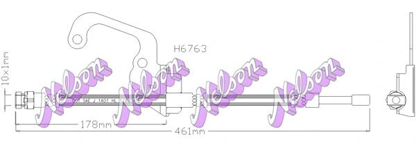 Flexible de frein KAWE H6763