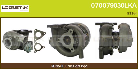 Turbocompresseur, suralimentation LGK 070079030LKA