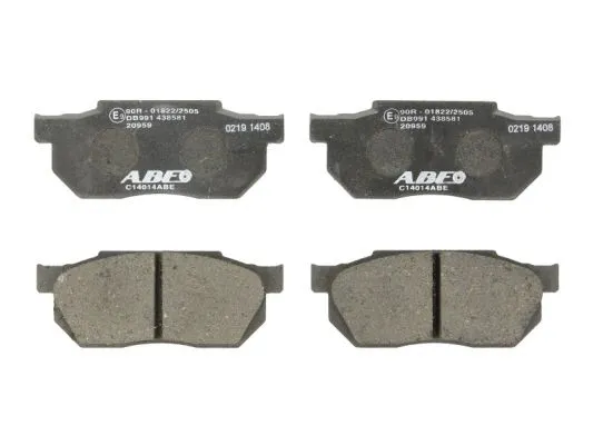 Kit de plaquettes de frein, frein à disque ABE C14014ABE