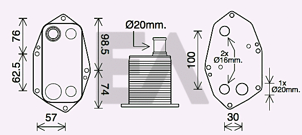 Radiateur d'huile EACLIMA 37G07025