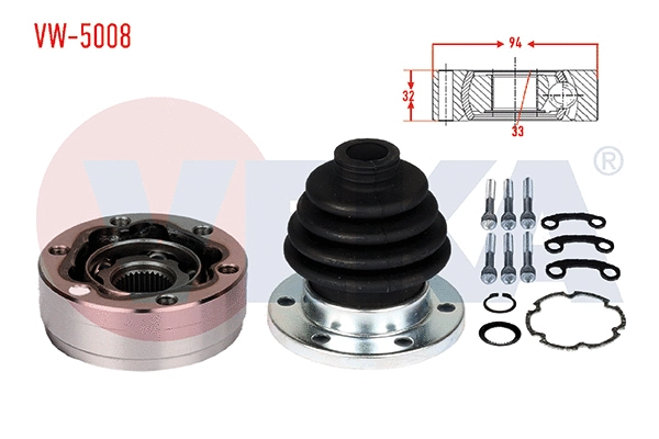 Jeu de joints, arbre de transmission VEKA VW-5008