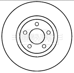 Disque de frein BORG & BECK BBD5980S
