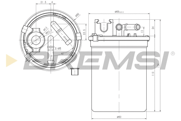 Filtre à carburant BREMSI FE0780