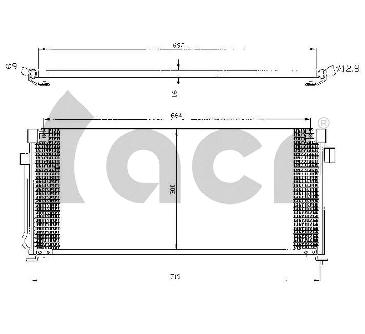 Condenseur, climatisation ACR 300356