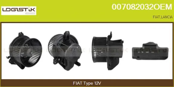 Pulseur d'air habitacle LGK 007082032OEM