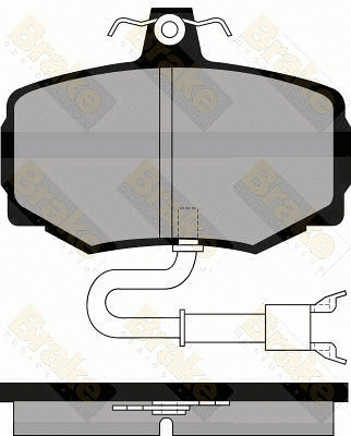 Kit de plaquettes de frein, frein à disque Brake ENGINEERING PA526