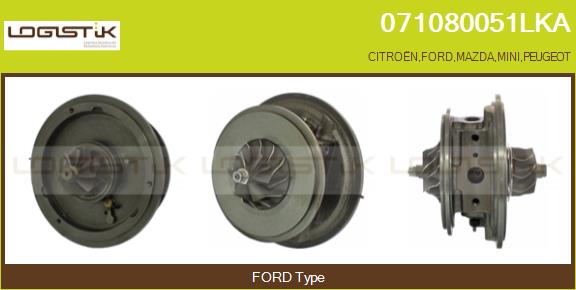 Groupe carter, turbocompresseur LGK 071080051LKA