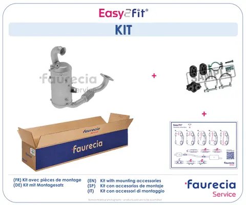 Filtre à particules / à suie, échappement Faurecia FS30402S