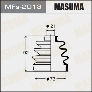 Jeu de joints-soufflets, arbre de commande MASUMA MFs-2013