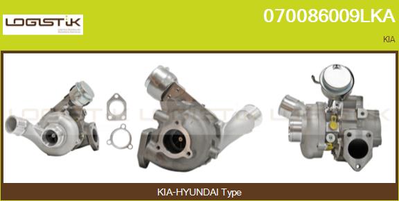 Turbocompresseur, suralimentation LGK 070086009LKA