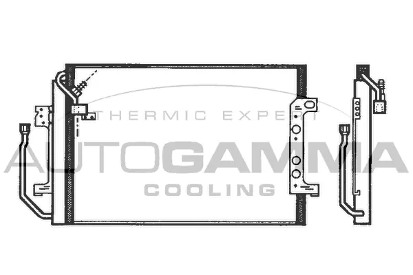 Condenseur, climatisation AUTOGAMMA 102695