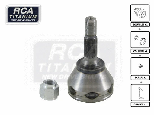 Jeu de joints, arbre de transmission RCA FRANCE CI89
