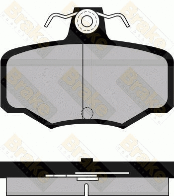 Kit de plaquettes de frein, frein à disque Brake ENGINEERING PA934