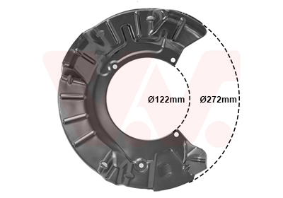 Déflecteur, disque de frein VAN WEZEL 0502371