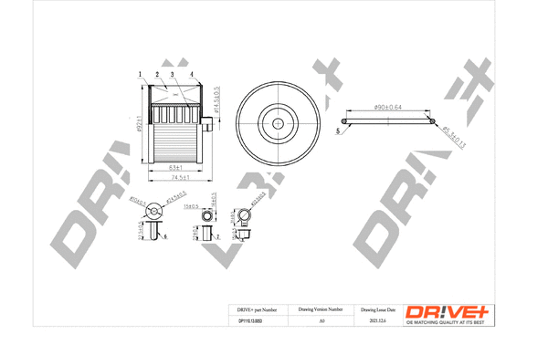 Filtre à carburant Dr!ve+ DP1110.13.0053