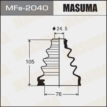 Jeu de joints-soufflets, arbre de commande MASUMA MFs-2040