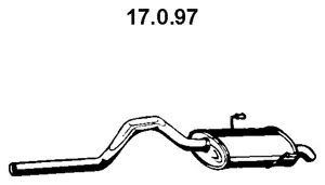 Silencieux arrière EBERSPÄCHER 17.0.97