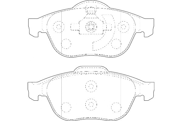 Kit de plaquettes de frein, frein à disque Omnicraft 2135126