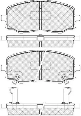 Kit de plaquettes de frein, frein à disque FIT FP1010