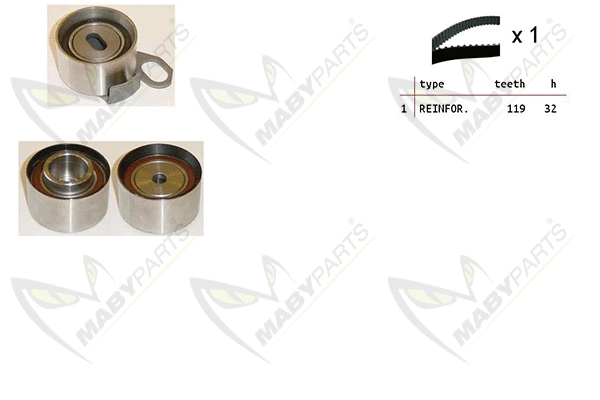 Kit de courroie crantée MABYPARTS OBK010408