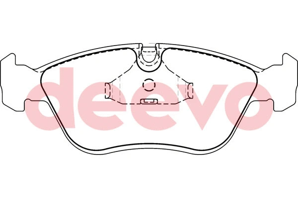 Kit de plaquettes de frein, frein à disque DEEVO BP57020