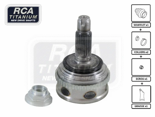 Jeu de joints, arbre de transmission RCA FRANCE HO81A